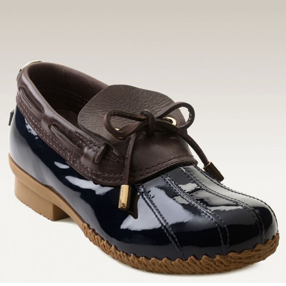 Tory Burch Mathew Duck Shoe loafer navy 7.5